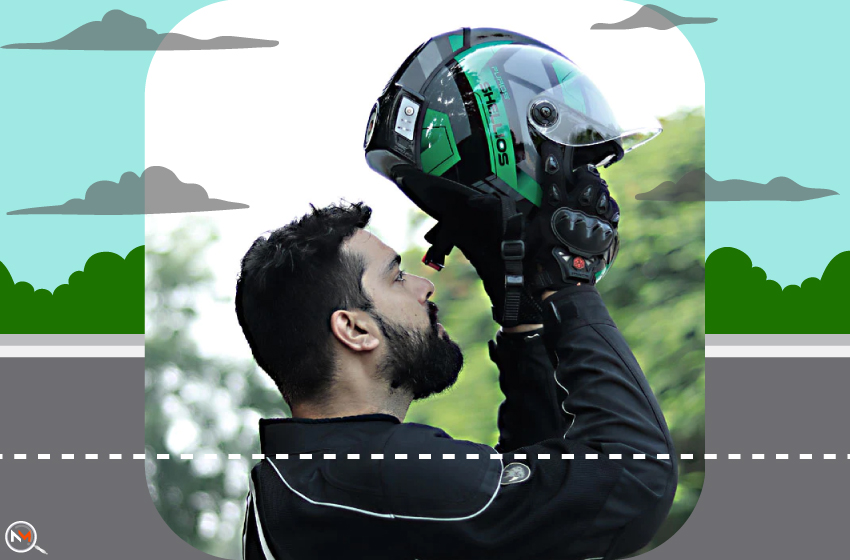 delhi-startup-anti-pollution-bikers-helmet