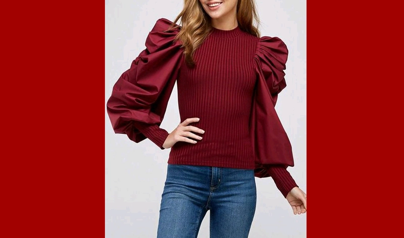 high-neck-with-puffed-sleeves